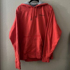 Champion Red/Orange Sweatshirt with Wavy Design
